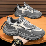 Originaalsed Meeste Kingad Uus Mood Hingavad Jooksukingad Vabaaja Platvormtossud Mehelikud Paelad Vulkaniseeritud Kingad Tenis Masculino 39 gray