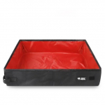 Kokkupandav kasside liivakast, kaasaskantav lemmikloomade liivakast, kerge kokkupandav koera tualett-alus Veekindel vooder, lekib, lihtne puhastada S 40x30x11cm punane