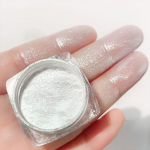 Nail Art Ice Muscle Powder Pearlescent Powder, Ice Cube Nail Art Highlight Powder Polarized Fine Glitter Human Fish Powder