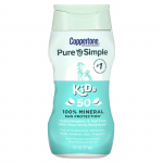 Coppertone, Pure & Simple, Kids, 100% Mineral Sunscreen, SPF 50, 177ml (6 fl oz)