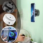 Nutikas Autokinnitus Mobiiltelefoni Hoidik Magnetiline Vaakumimemine &Uuml;listabiilne Iminappkinnitus Otse&uuml;lekandeks must