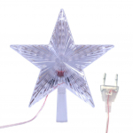 23 cm LED-valgustusega j&otilde;ulupuu ladvik Star Xmas Star Ornament Estrelinhas Adornos De Navidad Eve j&otilde;ulupuu kaunistus valge