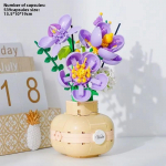 P&auml;evalille Korvi Kimbu Ehituskomplekt Roosi Bonsai P&auml;evalilled Ehitusklotside Komplekt &Otilde;itsev Osake Botaaniline Yst&auml;v&auml;np&auml;eva Kingitused No Box