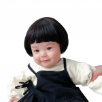 Stiilsed juukseaksessuaarid 1-3-aastastele lastele Armas beebi Cosplay M&uuml;ts Parukas Peakate Juukseees Armas fotograafia rekvisiit 8