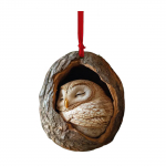 Festival Owl Styles J&otilde;ulupuu rippuv kaunistus, vastupidav 2D akr&uuml;&uuml;ltarvikud kodukaunistuseks D