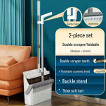 Pehmete harjastega hari ja k&uuml;hvel komplekt kleepumatu karvade funktsiooni ja kaabitsaga