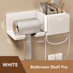 F&ouml;&ouml;ni hoidik Seinakuivati ​​h&auml;ll sirgendaja alus F&ouml;&ouml;ni korraldajakarp WC-puhuri hoidik riiul Vannitoa tarvikud must