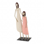 Metallist Ema Figuur Vanaaegne Rauakunst Skulptuur Ema Kuju Armastuse S&uuml;mbol T&auml;henduslik Kodu Dekoratsioon mother and daughter