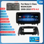 Ossuret 10.25 Carplay Android 13 Autoraadio Bluetooth Mercedes Benz W204/S204 C-klassile NTG 4.0 4.5 2008-2014 auto nutikad s&uuml;steemid multimeedia 4W 4G 32G
