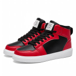 Moodsad Punased Meeste K&otilde;rged Tennised Mugavad Nahast Spordijalatsid Meeste Unisex Tennised Hip-Hopi Jalan&otilde;ud Meestele zapatillas hombre 36