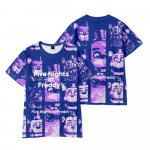 Moodsad Five Nights At Freddy's multikadega T-s&auml;rgid naistele meestele suveriided treening O-kaelusega meeste T-s&auml;rk &uuml;lem&otilde;&otilde;dulised meeste T-s&auml;rgid topid XS