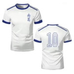 Kapten Tsubasa Atom Hutton Jalgpall Jalgpall T-s&auml;rk S&auml;rk Jaapan Cosplay Joonisfilm Animatsioon Tr&uuml;kk Hingav Kiiresti kuivav Vana Short Sleeve &Uuml;htne XS white