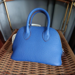 K&auml;sipidi Crossbody Bowlingukott Uus Bolide kott T&otilde;mblukuga Minipea Nahast &Otilde;lakott Klassikaline Kestkott 18x7.5x13cm sinine