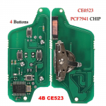 jingyuqin 10tk Kaugjuhtimispult ASK/FSK V&otilde;tmekarp Peugeot 207 307 308 407 607 807 jaoks Citroen C2 C3 C4 C5 C6 jaoks CE523 CE536 7941 7946 Id46 ASK rubiinpunane v&auml;rv