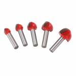 5 tk &uuml;mara otsaga freesiterad 8mm varrega karbiidist k&otilde;rge k&otilde;vadusega s&uuml;damikuga kastifreesid puidut&ouml;&ouml;ks