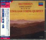 CD FITZWILLIAM STRING QUARTET - Beethoven: Keelpillikvartett nr. 15 F35L50257 POLYDOR Jaapan Klassikaline Kasutatud