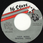 7-tolline plaat GENERAL TREES - Tiger Bones MSC325856 16 T&auml;hte Jamaica Reggae, Ska & Dub Kasutatud
