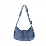 Denimkott naiste crossbody kott suure mahutavusega pendelr&auml;nduri &otilde;lakott sinine