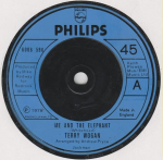 7-tolliline plaat TERRY WOGAN - Me And The Elephant 6006596 Philips 1978 UK Pop Kasutatud