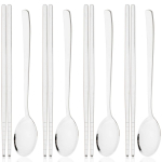 8 tk Kuldne Roostevaba Terasest S&ouml;&ouml;giriistade Komplekt L&auml;&auml;nelik Peegel S&ouml;&ouml;giriistade Komplekt Korea Stiilis Lusikas S&ouml;&ouml;gipulgad Lauan&otilde;ude Komplekt K&ouml;&ouml;gin&otilde;ud h&otilde;be