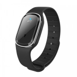 Ultrasonic anti-mosquito repeller of insects and pests, bracelet-repellent, black