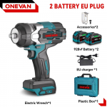 ONEVAN 2800N.M 2800W harjadeta elektriline l&ouml;&ouml;kmutriv&otilde;ti 1/2-tolline juhtmeta l&ouml;&ouml;kv&otilde;ti kruvikeeraja t&ouml;&ouml;riist Makita 18V aku jaoks 2*928VF Set A