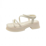 Women's spring and summer solid color lace-up shoes 36