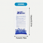 100pcs Reusable Ice Bag Self suction Water Icing Cooler Bag Cold Compress Packs for Injurie Pain Relief Food Keep Fresh Gel Pack