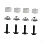 4Pcs M4 Ice Hockey Visor Hardware Kit Accessories with Spacers Easy to Install Maintenance Nuts