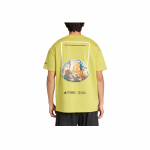 Adidas X National Geographic AEROREADY T-s&auml;rk seljapildiga, mugav, moodne vabaaja l&uuml;hikeste varrukatega unisex T-s&auml;rk KC2351 M