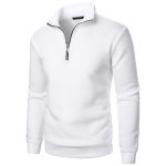Meeste S&uuml;gis Talv Meeste Pool-lukuga Pullover Dressipluus K&otilde;rge kaelusega Raglaan Pikkade varrukatega Kapuutsiga Soojad Streetwear &Auml;ri Mantlid XL valge