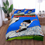 Kapten Tsubasa Tekikottide komplekt King Queen Double Full Twin Single Suurus Voodipesukomplekt 140x200cm