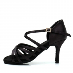 Ladina tantsukingad naistele k&otilde;rge kontsaga siidist tantsukingad daamidele pehme p&otilde;hjaga tantsukingad kontsaga 8,5 cm t&uuml;drukutele salsa ballisaali kingad 37