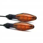 MFC PRO Mootorratta Universaalne Mini Veekindel K&otilde;rge Heledusega LED Suunatuli (Kollane l&auml;&auml;ts, 2 t&uuml;kki) Two