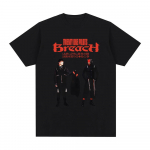 Twenty One Pilots- BREACH T-s&auml;rk 2025uus L&uuml;hikeste varrukatega Laulja sama stiili T-s&auml;rk Graafiline tr&uuml;kk K&otilde;rge kvaliteet Suvine T-s&auml;rk XL must
