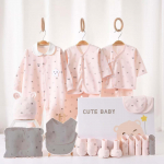 Vasts&uuml;ndinu kinkekarp: S&uuml;gis/Talv Puuvillane Beebir&otilde;ivaste Komplekt Poistele ja T&uuml;drukutele Newborn [Simple Bag - No Gift Box]