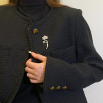 Kerged Luksuslikud Lootose Prossid Naistele T&uuml;drukutele L&auml;ikivad Lootos Pins Temperament &Uuml;likond Mantel Pross R&otilde;ivad Aksessuaarid Kingitused