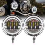 VOSICKY Universaalsed J&auml;relduspaigaldusega LED Udutuled DC K&otilde;rge IP67 Madal K&uuml;tusekulu Lambikorpusega Komplekt 2 tk Harley-Davidson Mootorrattad, 4,5-tolline, 12V/24V, 30W,