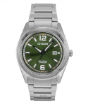Citizen Eco-Drive Super Titanium rohelise sihverplaadiga AW1641-81X meeste k&auml;ekell roheline