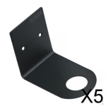 5xSoap Bottle Dispenser Holder Metal Hanging Jar Rack for Bathroom Cafe Office black