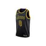 Nike NBA korvpallis&auml;rk F&auml;nnide v&auml;ljaanne - Lakers Kuzma Nr. 0 Mamba madu muster Meeste peals&auml;rgid Must Kollane DJ1433-012 XL