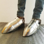 Keskaegne terasest sabaton koos kingadega kombineeritud paar soomus Cosplay, Sca, Larp soomuse, lahingusaabaste paar soomuse jaoks Parim kingitus j&otilde;uludeks, uueks aastaks