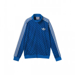 Adidas Originals SS23 Adicolor 70ndate Retro Seeria Logo plaaster Spordi pikkade varrukatega lukuga kapuutsikas Meeste kapuutsikad Sinine IP6980 L