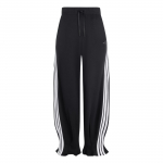 Adidas French Terry Roosi Jooksup&uuml;ksid Lahtised Triibulised Paelaga Keskk&otilde;rgusega Kootud Spordip&uuml;ksid Naiste Alaosad Must KC4002 2XL