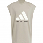 Adidas Korvpalli Logo L&otilde;tv Varrukateta Hingav T-s&auml;rk Unisex Topid Nude-Beež JD6135 L