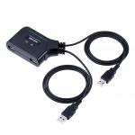 Sanwa Direct KVM-l&uuml;liti hiire ja klaviatuuri emulatsiooniga, ei vaja toidet, &uuml;hilduv Maci/Windowsiga, USB-l&uuml;liti, 1 tk, 400-SW032