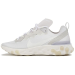 Nike React Element 55 Mugav pehmendus Libisemisvastane Vastupidav Madalad Vabaaja Jooksukingad Unisex Tossud Hall Valge CZ3595-015 41