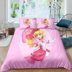 Armas Printsess Peaches 3D Prinditud Tekikott Komplekt HD Tekikott Laste Voodipesu Komplektid Voodipesu Magamistoa Dekoor EU Single 140x200cm