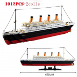 Kruiisilaev RMS Titanic Paadi ehitusklotside m&auml;ngukomplekt Linna mudel Ehituspaadi klotsid M&auml;nguasjad lastele T&auml;iskasvanutele Kingitus Ilma karbita