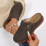 Naiste Kiilpl&auml;tud Mugavad Vabaaja Sandaalid Kerged Mules Sandaalid Slip-On Platvormkingad Sandaalid Naiste Zapatos De Mujer 36